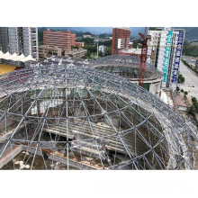 Marco de espacio de domo prefabricado estadio deportivo acero estructural